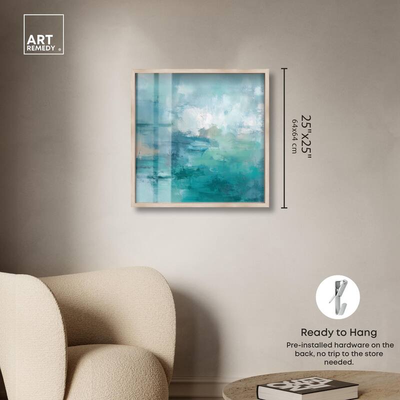 Green Blue II Shadowbox by Art Remedy