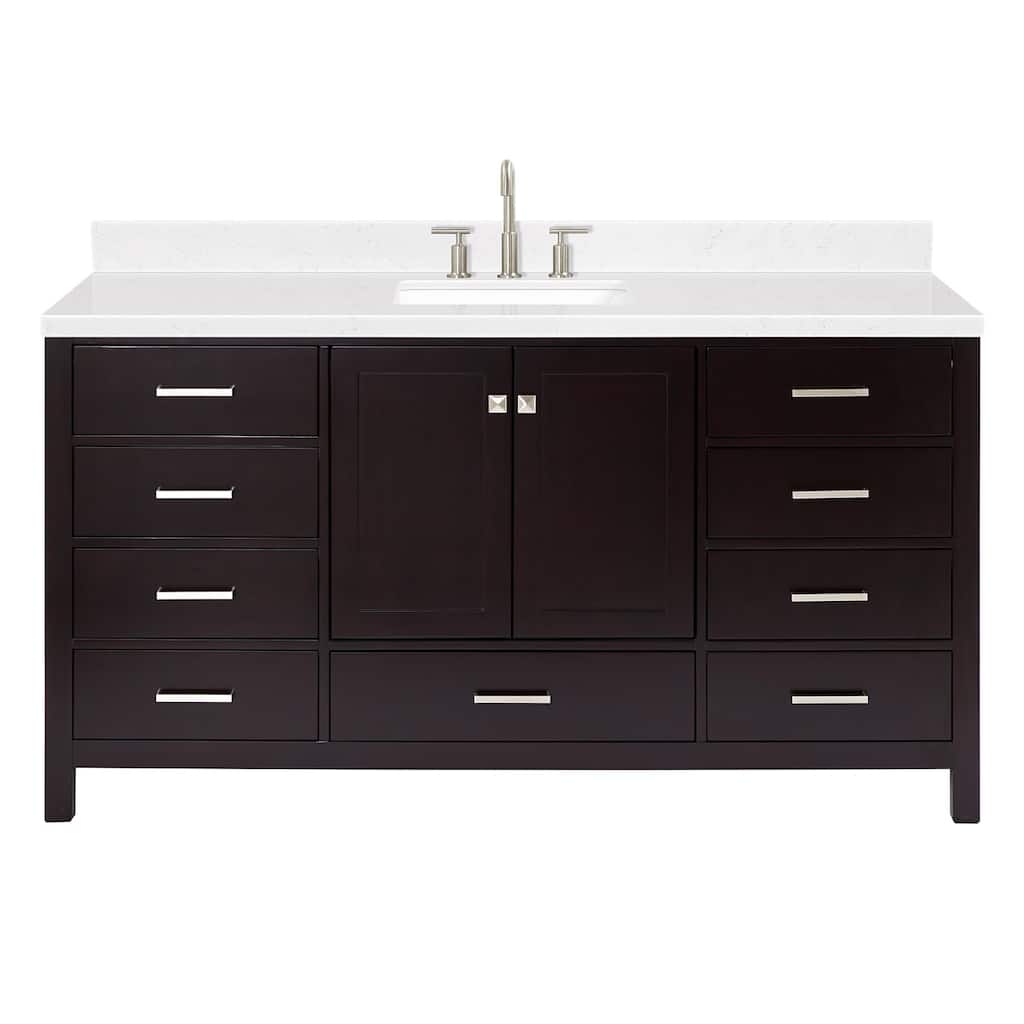 Ariel A066SCQRVO Cambridge 67" Free Standing Single Basin Vanity Set