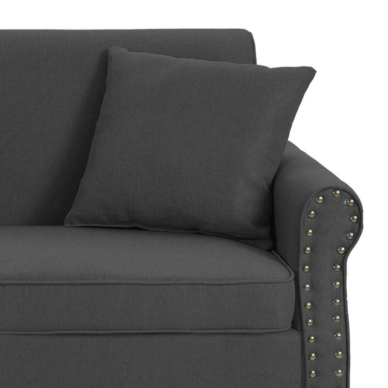 Modern 73" Couch Loveseat Upholstered Sofa