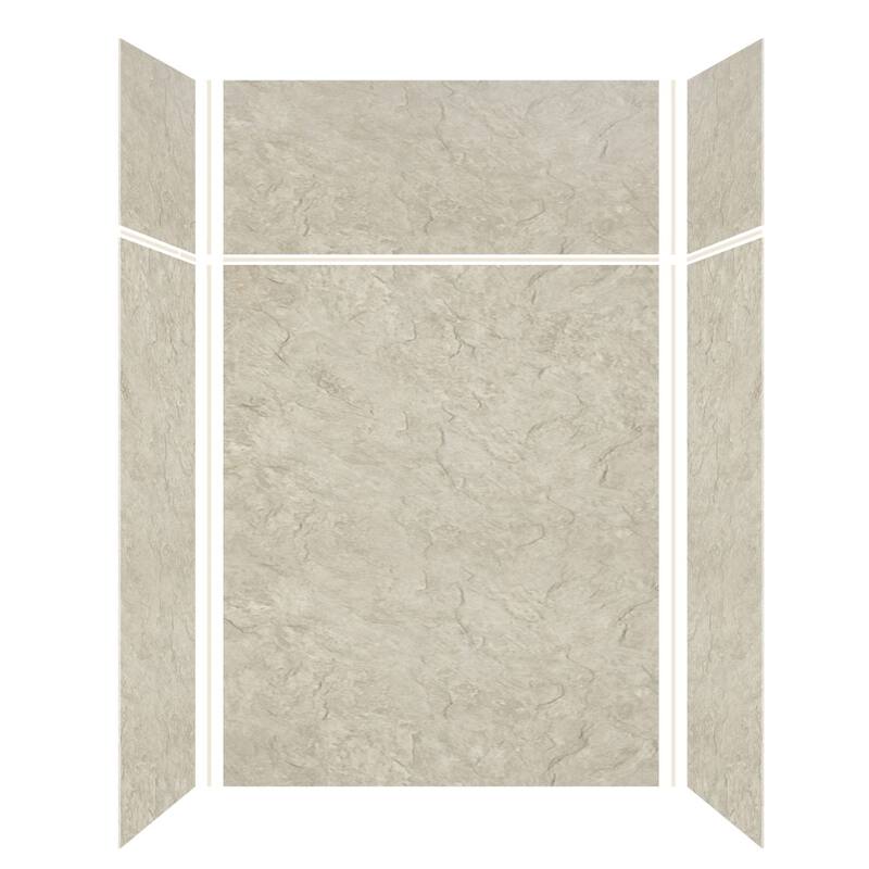 Transolid Expressions 60-in X 32-in X 96-in Glue to Wall Shower Kit - 32" x 60" x 96" - 32" x 60" x 96"