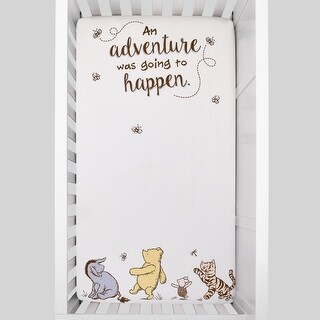 Disney Classic Pooh Hunny Fun Fitted Crib Sheet