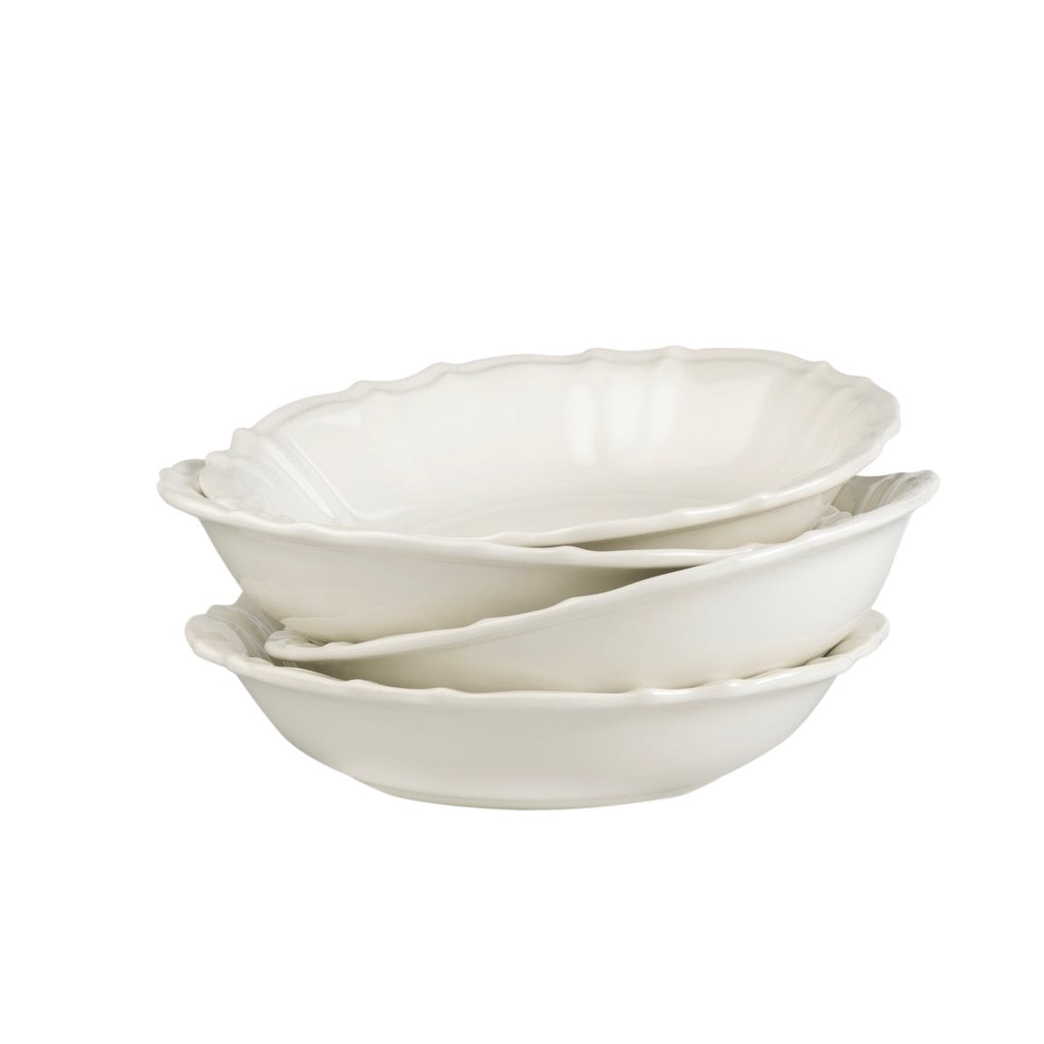 Euro Ceramica Chloe 4 Piece White Everyday Bowl Set