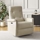 preview thumbnail 2 of 28, Valentin Modern Faux Leather Swivel Power Recliner with USB Ports by HULALA HOME