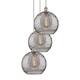 Option Brushed Satin Nickel / Light Smoke Deco Swirl
