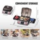 preview thumbnail 6 of 5, Kids BBQ Grill Toy Set with Pretend Smoke Sound Light, Interactive Toddler BBQ Camping Cooking Barbecue Playset