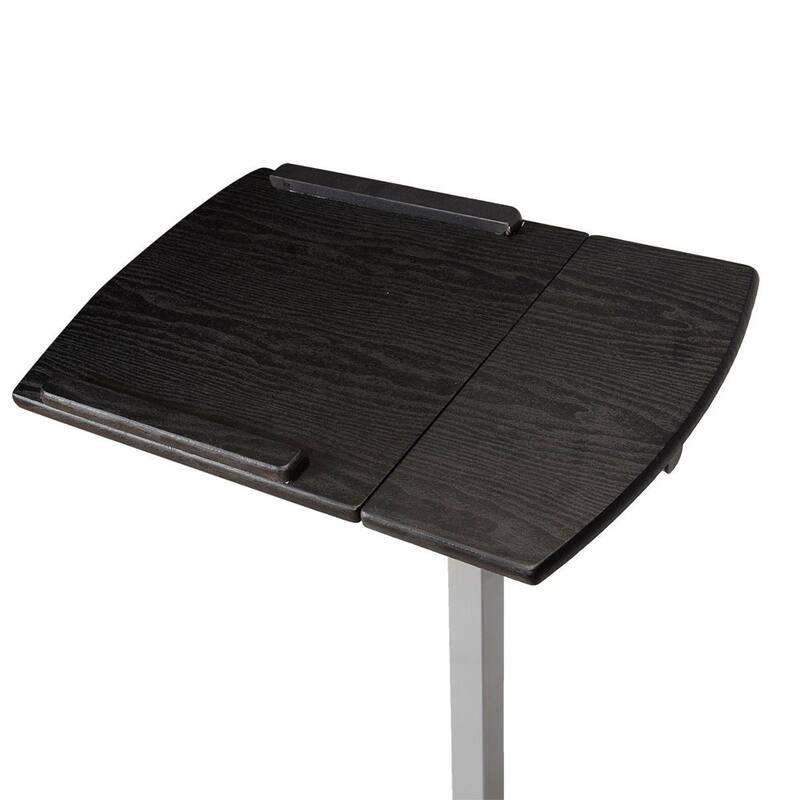 Black Melamine Steel Adjustable Lifting Computer Desk Space-Saving