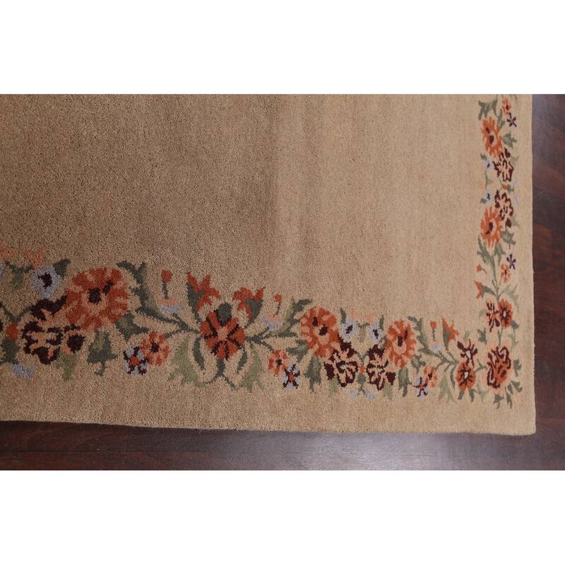 Floral Oriental Traditional Area Rug Hand-tufted Foyer Carpet - 5'0" x 8'0"