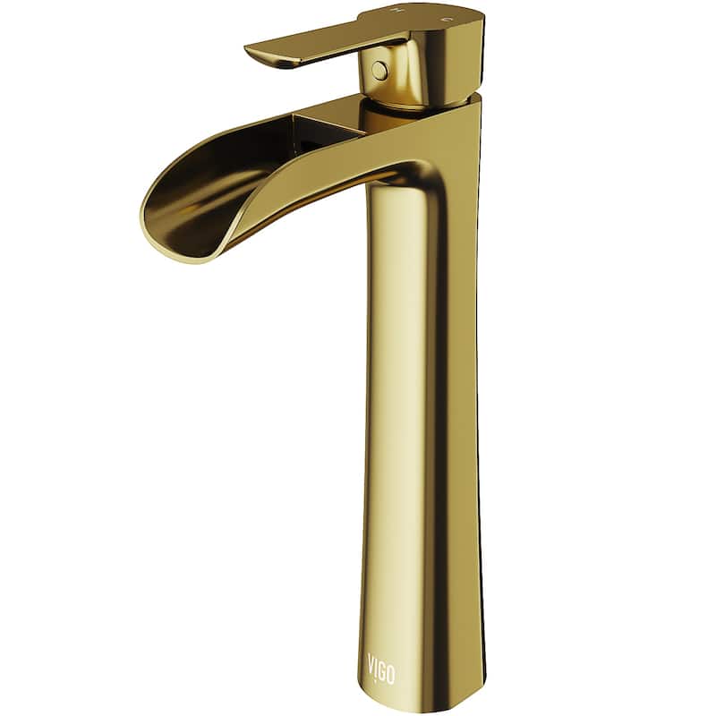VIGO Niko 11" H Single Handle Single Hole Bathroom Vessel Faucet