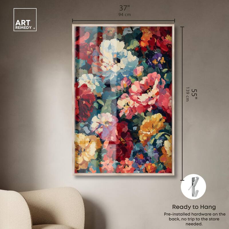 Garden Tapestries I Shadowbox by Art Remedy