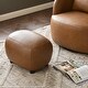preview thumbnail 37 of 112, KINWELL 23" Wide Faux Leather Upholstered Ottoman Footrest, PU Entryway Footstool