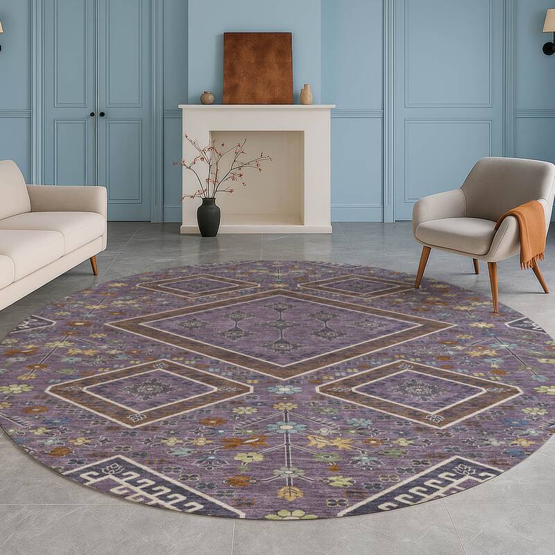 Machine Washable Indoor/ Outdoor Boho Milli Chantille Rug