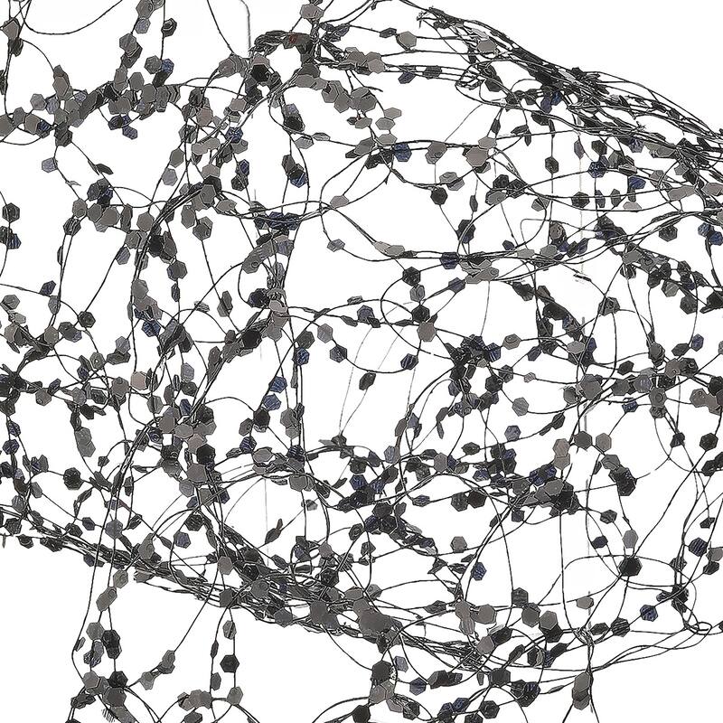 72" Halloween Glitter Net Garland