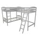 preview thumbnail 21 of 25, Modern Twin Size L Shaped Solid Pine Wood Bunk Bed with Full Length Guardrail and 2 Ladder