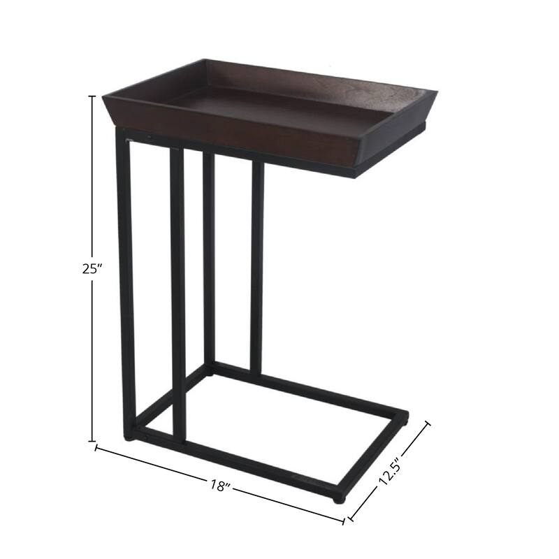 Metal C Table - 18X12.5X25"