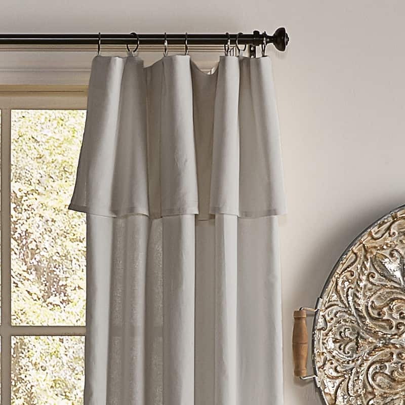 Mercantile Farmhouse Drop Cloth Curtain Panel