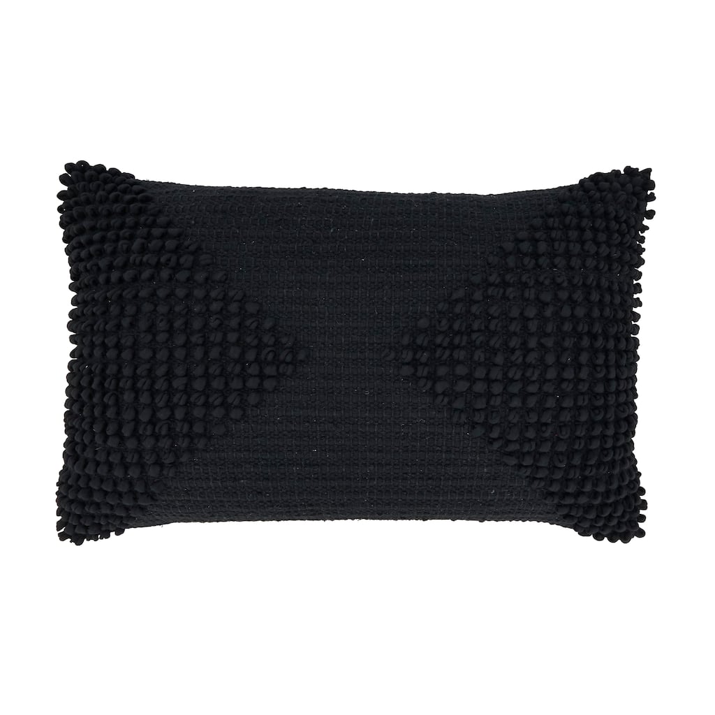 Textured Woven Diamond Throw Pillow