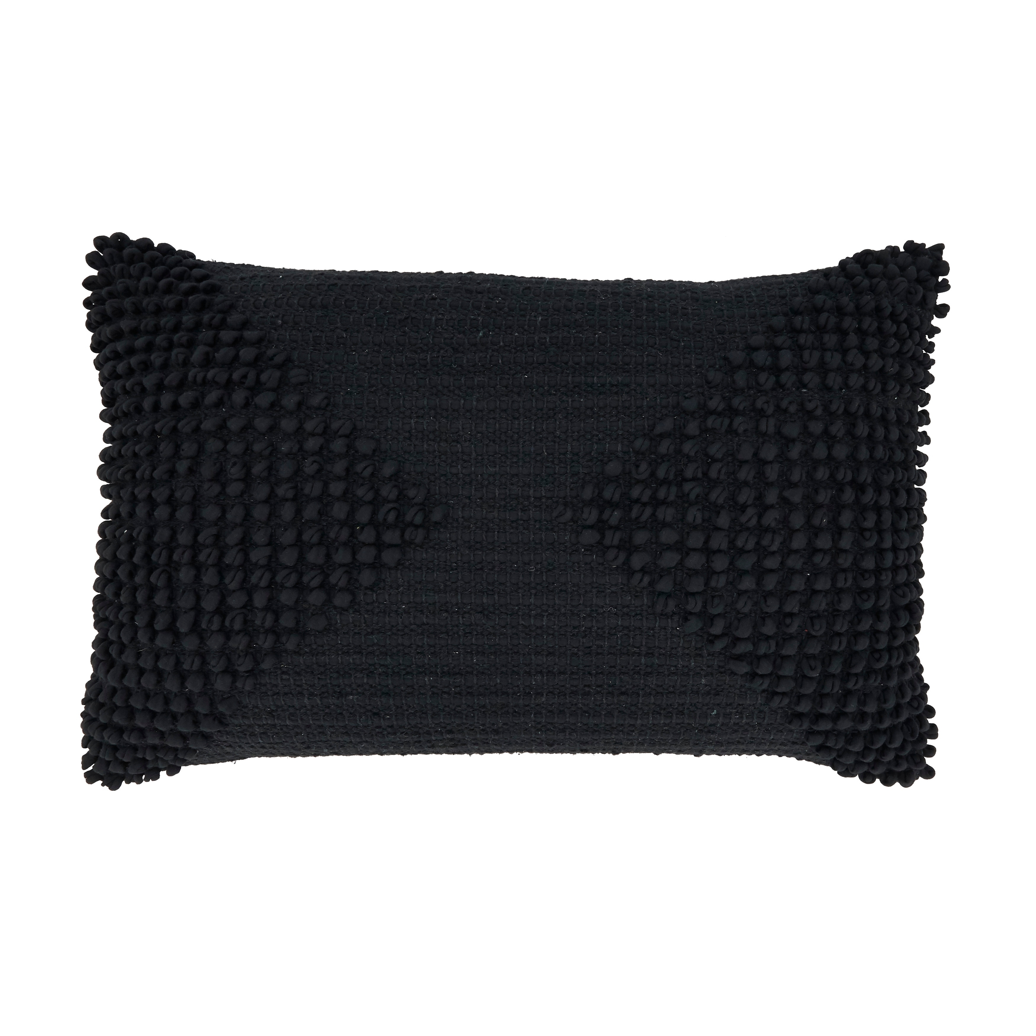 Textured Woven Diamond Throw Pillow