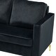 preview thumbnail 38 of 71, Clos 51'' Modern Upholstered Sofa with Golden Legs by HULALA HOME