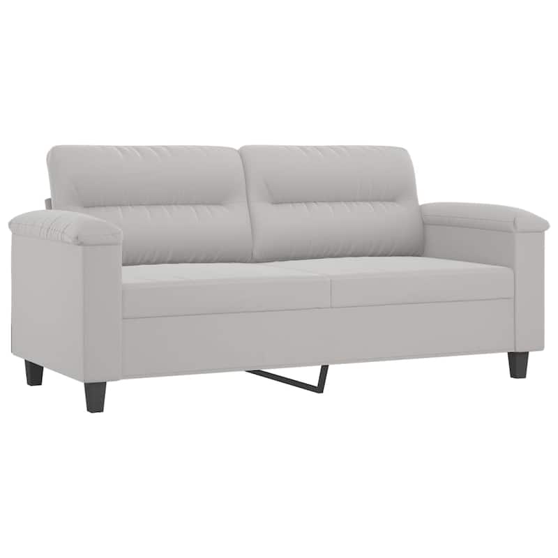 vidaXL Sofa Chair Living Room Upholstered Chair with Armrest Microfiber Fabric