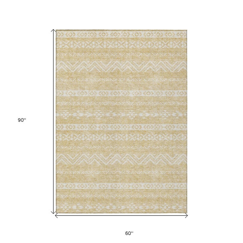 HomeRoots Southwestern Transitional Rectangle Outdoor Rug