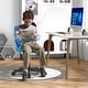 preview thumbnail 6 of 41, Height-adjustable Ergonomic Kids Desk Chair with Universal Casters-Blue