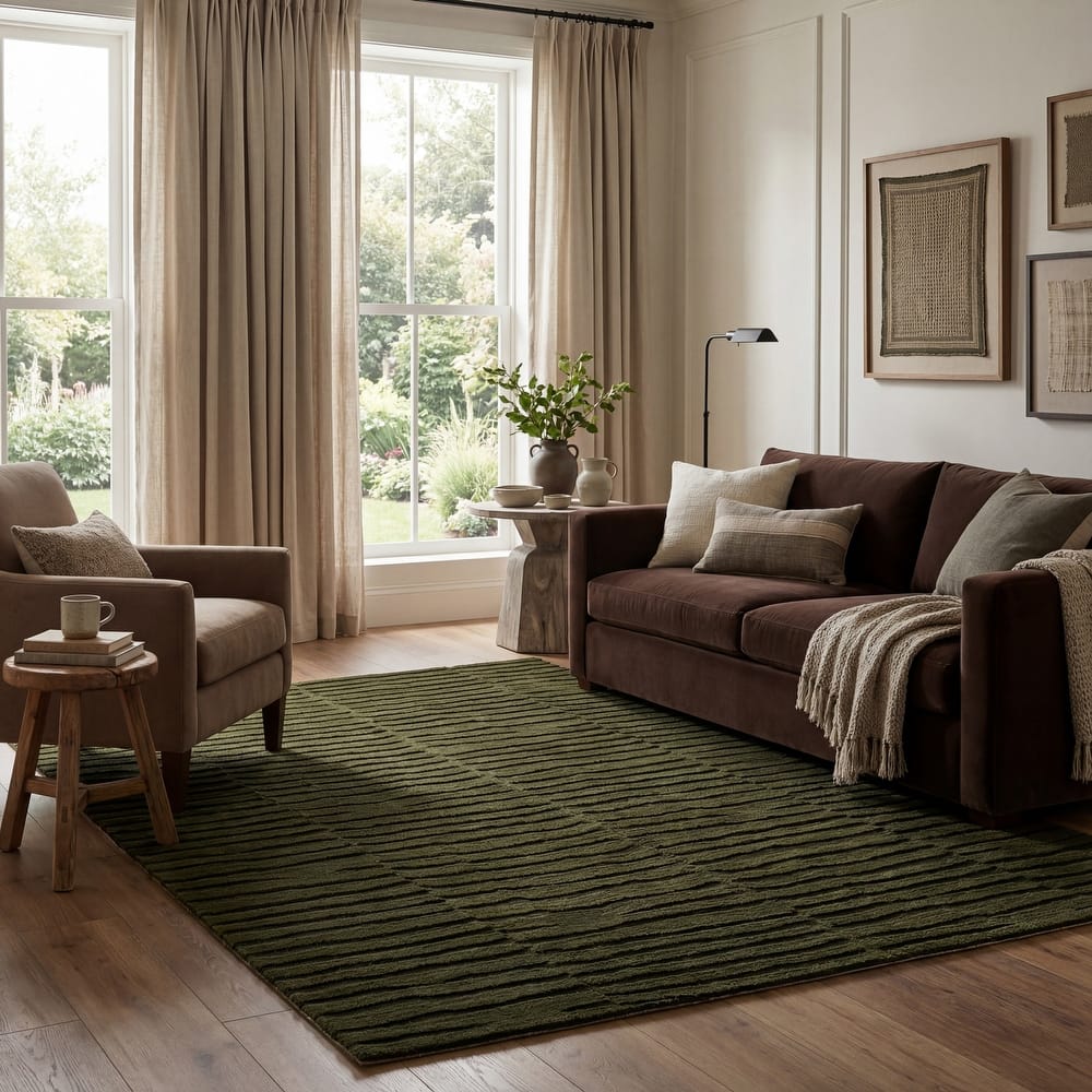 Nuloom Nivella Solid Cloud Washable Area Rug