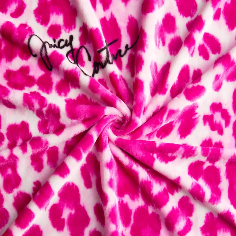 Juicy Couture Regent Leopard 50" x 70" Plush Throw