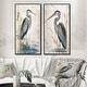 preview thumbnail 1 of 10, Designart "Heron By The Waterside Watercolour I" Animals Wall Art Décor Gallery Wall Set For Home Decor 24 in. wide x 20 in. high - Black