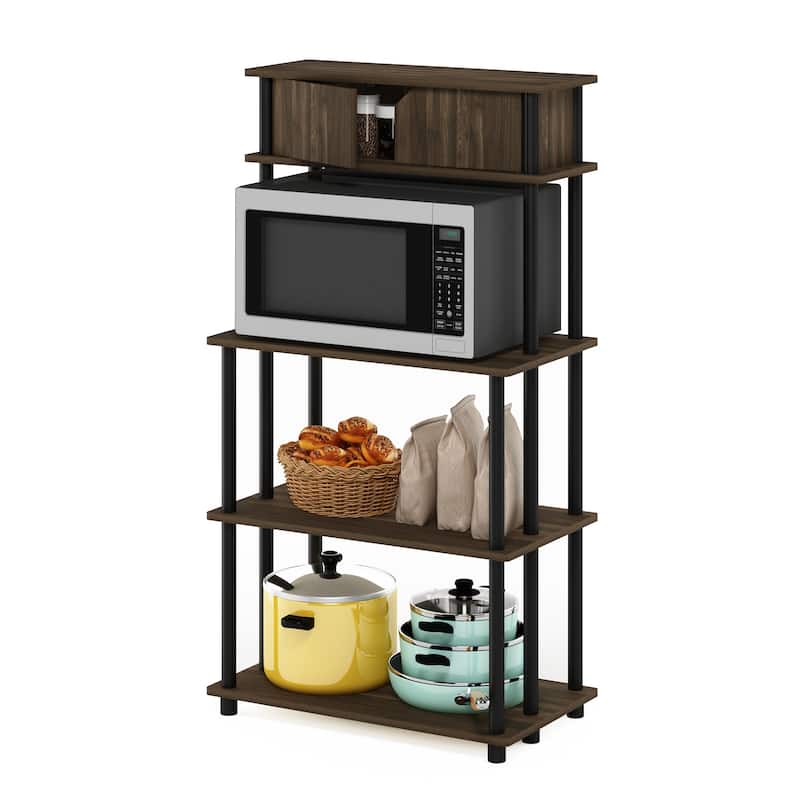 Furinno Turn-N-Tube Toolless Storage Shelf with Top Cabinet