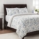 preview thumbnail 2 of 6, Chanasya Botanical Layered Leaf Ultra Soft Duvet Cover Set