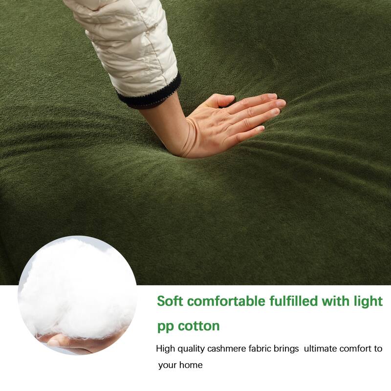 Modern Modular Combination Sofa Set - L-Shaped Italian Minimalist Tofu Block Sofa in Terrycloth Fabric, Left-Hand Facing