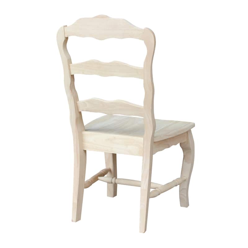 International Concepts Solid Wood Versailles Side Chairs - Set of 2