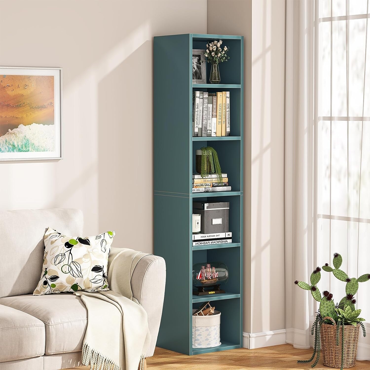 Narrow cube outlet bookcase
