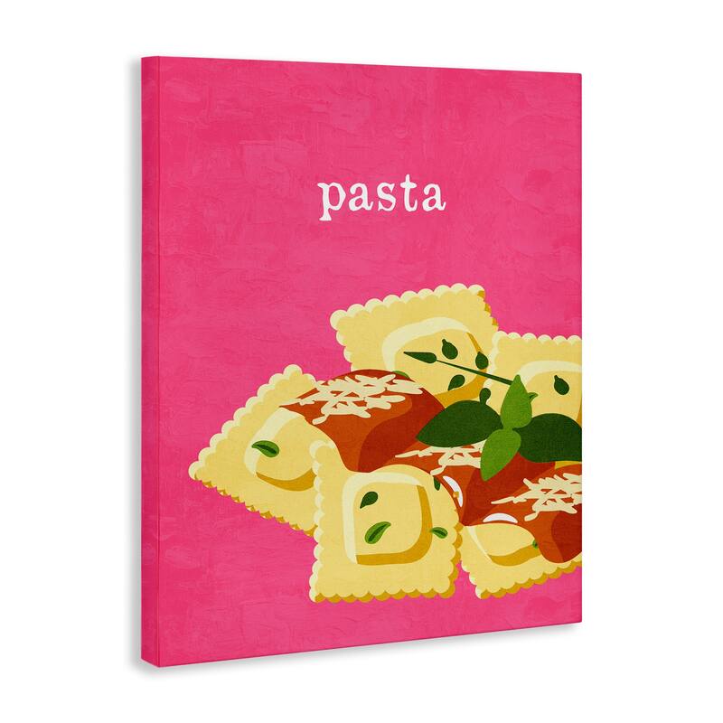 Stupell Ravioli Pasta Dish Canvas Wall Art Design By Kim Allen