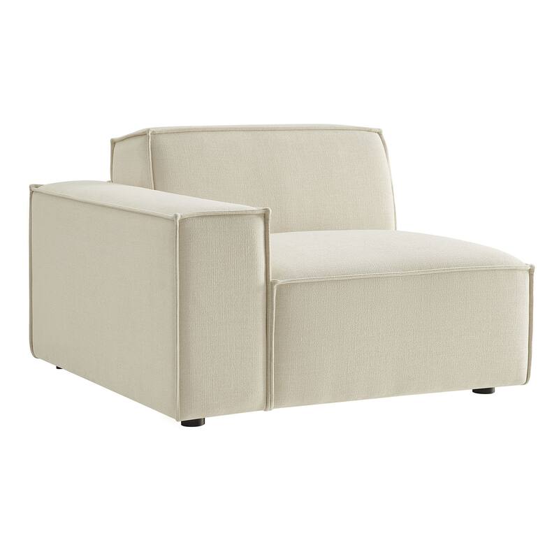 Restore Performance Fabric Upholstered Left-Facing Modular Lounge Chair