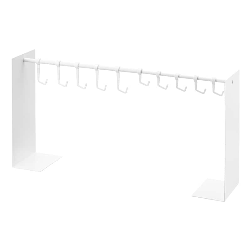Yamazaki Home Hat Hanging Organizer, Steel, Holds 5.5 lbs, Adjustable - L 5.91 x W 27.56 x H 14.57 inches