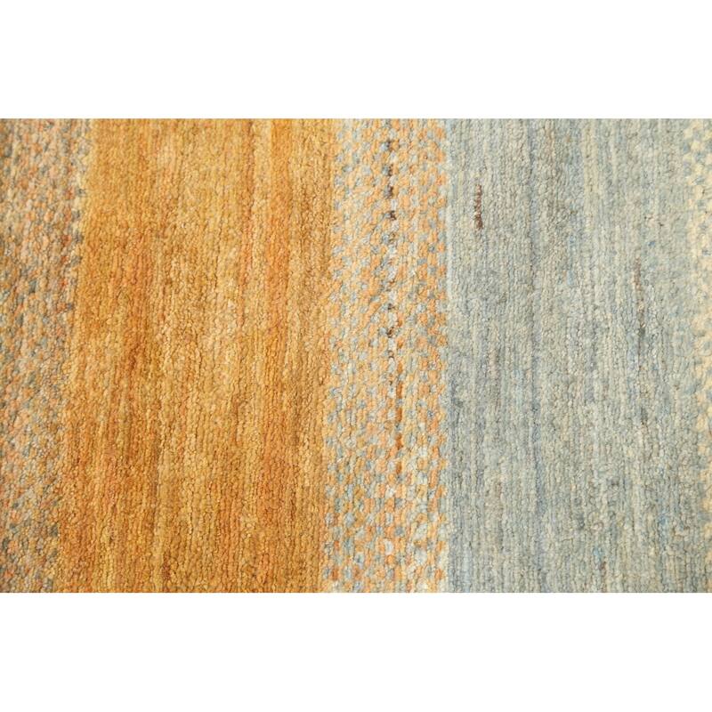 Modern Oriental Gabbeh Kashkoli Runner Rug Hand-knotted Wool Carpet - 2'7" x 7'11"