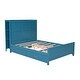 preview thumbnail 6 of 27, Full Size Platform Kids Bed Frame with Storage Shelves, 4-Drawers & Elegant Headboard for Modern Style and Functionality, Blue