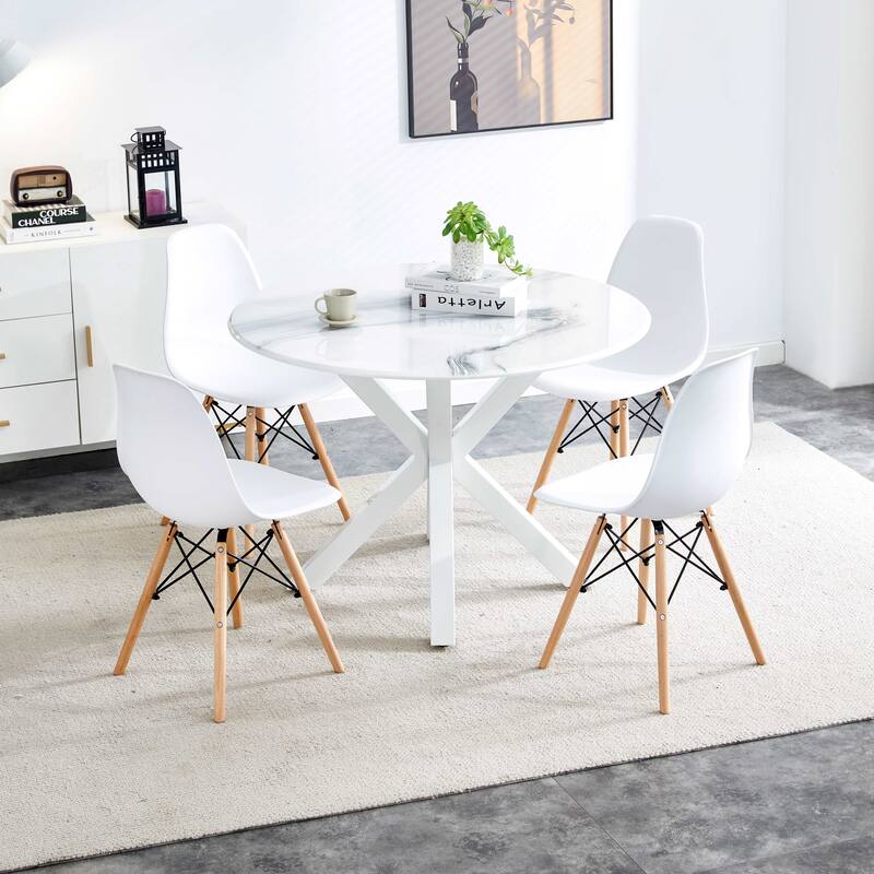 Dining Table With Round MDF Table Top