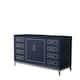 Option Dark Blue, Brushed Nickel Trim, No Top