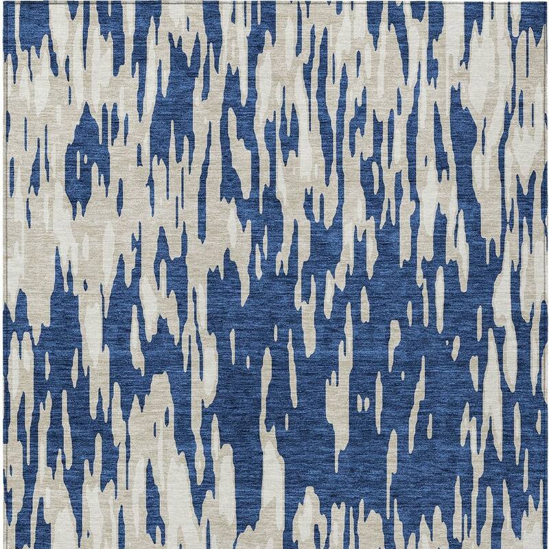 HomeRoots Abstract Transitional Rectangle Outdoor Rug
