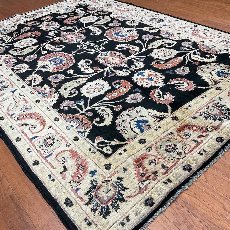 HERAT ORIENTAL Handmade Oushak Wool Rug - 6' x 8'7"