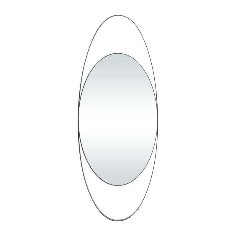 CosmoLiving by Cosmopolitan Metal Oval Wall Mirror - Black or Gold