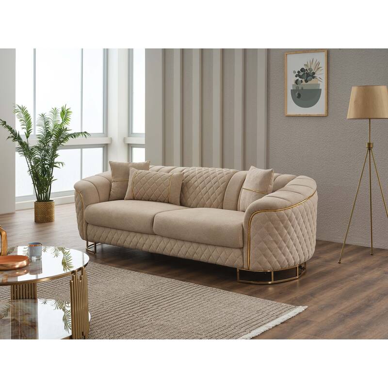 Osimhen 3 Pieces Living Room Set 2 Sofa 1 Chair