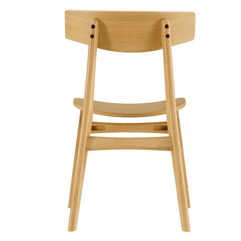 Spruce & Spring Modern Farmhouse Dining Chair with Ergonomic Bentwood Back