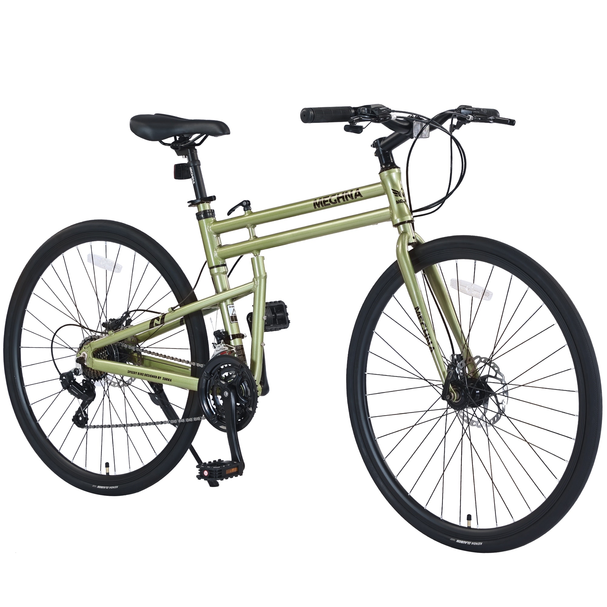 21-Speed Hybrid Road Bike with 700C Wheels, Disc Brakes, and Aluminum Alloy Frame for Men and Women