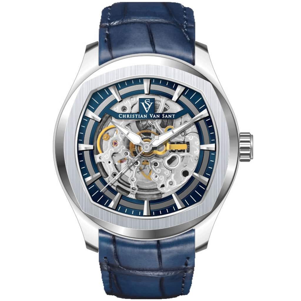 Christian Van Sant Men's Romeo Blue Dial Watch - CV9501 - 6 (36)