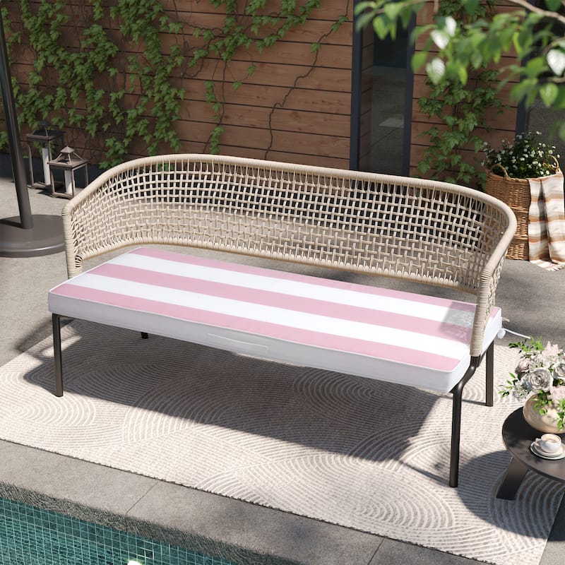 Pellebant Outdoor Settee Bench Cushion for Patio Swing Loveseat - 1PC