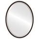preview thumbnail 7 of 8, Lincoln Framed Oval Mirror - Rubbed Bronze - Rubbed Bronze