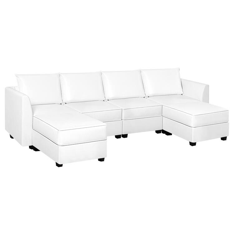 Modern DIY Collection - Convertible Modular Sectional Sofa - Linen Sofa Couch for Living Room Apartment Office